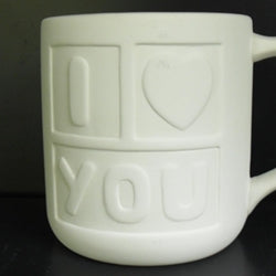 I Love You Block Mug