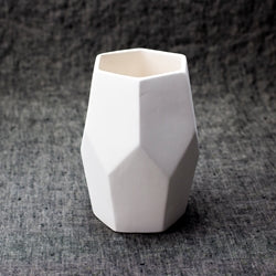 Medium Faceted Vase